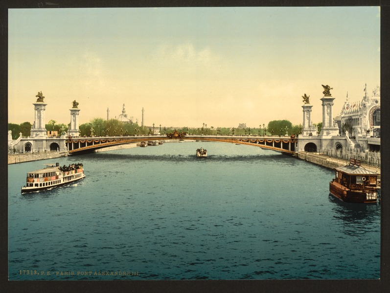 File:Alexandre III, bridge, Exposition Universal, 1900, Paris, France-LCCN2001698569.tif