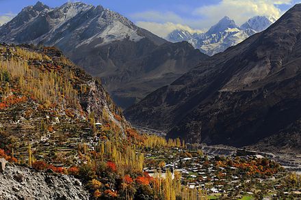 Hunza Valley in late autumn