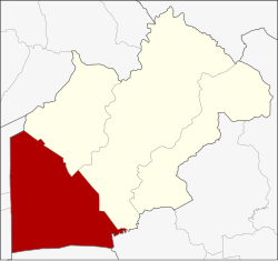 Расположение района в провинции Накхоннайок