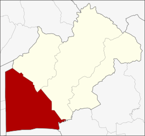 Amplasarea districtului în provincia Nakhon Nayok