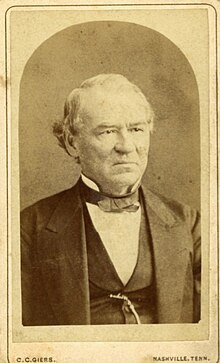 Former President Andrew Johnson photographed by Carl Giers c. 1874 (Knox Co. TN History Collection) Andrew Johnson in the 1870s.jpg