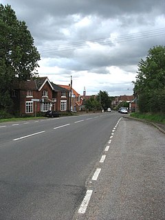 B1354 road road in England