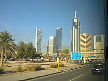 Arayaa and kbt towers from kuwait by irvin calicut.jpg
