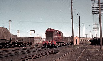 4108 brings a coal train from Narellan into Campbelltown Arhs 4108 campbelltown.jpg