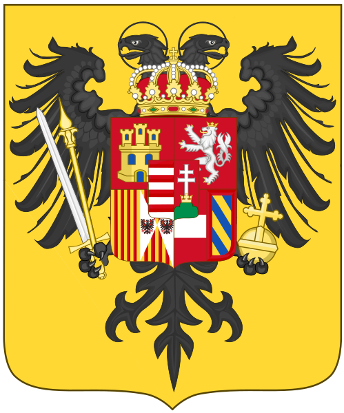 File:Arms of Charles VI, Holy Roman Emperor-Or shield variant.svg