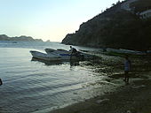 Fishing boats in the bay of Taganga, Colombia