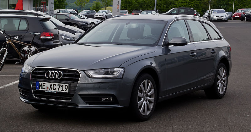 File:Audi A4 Avant 2.0 TDI Ambiente (B8, Facelift) – Frontansicht, 17. Mai 2012, Velbert.jpg