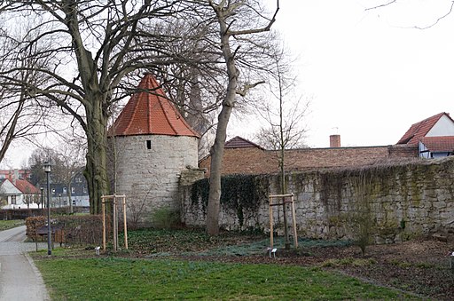 Bad Langensalza, Stadtmauer, Pulverturm, Winkelgasse, 001