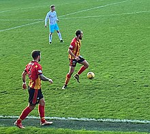 Bannigan playing for Partick Thistle in 2021. Bannigan2021.jpg