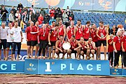 Deutsch: Beachhandball Europameisterschaften 2019 (Beach handball Euro); Tag 6: 7. Juli 2019 – Siegerehrungen English: Beach handball Euro; Day 6: 7 July 2019 – Medal ceremony