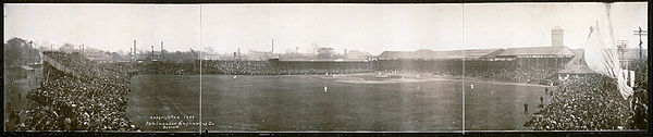 World-Series-Spiel im Bennett Park am 11. Oktober 1909