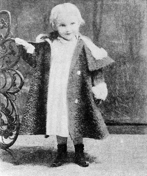 Horton as a child in Texas