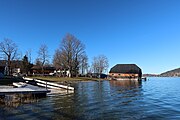 Deutsch: Blick Richtung Überfahrtweg Bad Wiessee von der Fährenanlaufstelle