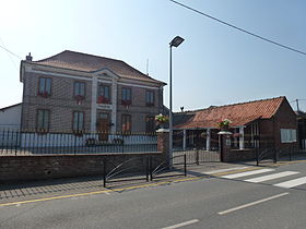 Bonningues-lès-Ardres (Pas-de-Calais) mairie.JPG