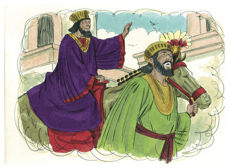 File:Book of Esther Chapter 6-4 (Bible Illustrations by Sweet Media).jpg