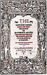 Libro di preghiera comune di Cranmer dal 1549