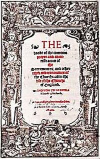 1549 års upplaga av den allmänna bönboken.