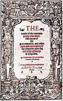 <i>Book of Common Prayer</i> (1549) English Anglican prayer book of 1549