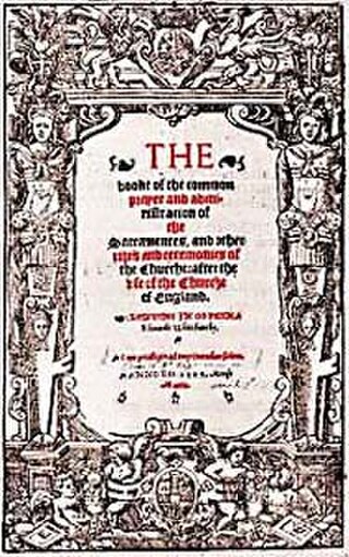 <i>Book of Common Prayer</i> (1549) 1st Anglican liturgical book
