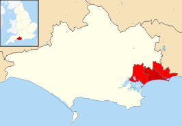 Kaart van Bournemouth