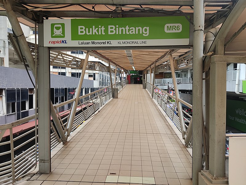 File:Bukit Bintang Monorail Station entrance B (211030).jpg