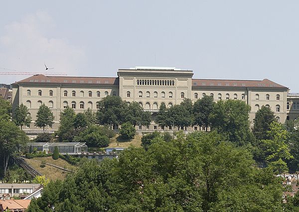 The west wing of the Federal Palace of Switzerland