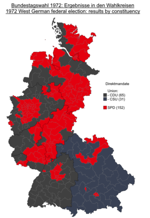Results of the 1972 West German federal election