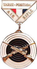 Civilian Marksmanship Program's (CMP) Junior Excellence-in-Competition (EIC) Air Rifle Badge (silver)