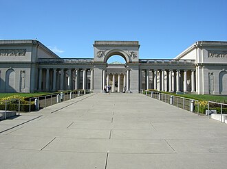 The Legion of Honor, part of the Fine Arts Museums of San Francisco California Palace of the Legion of Honor, 01.JPG