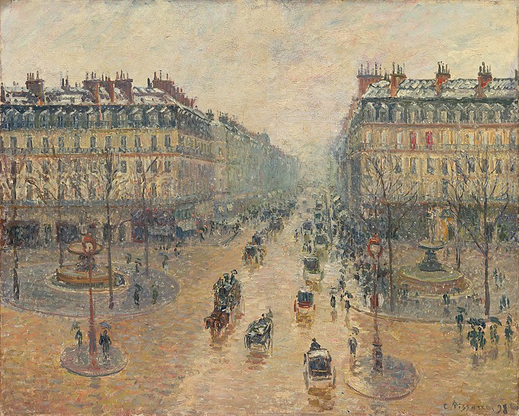 File:Camille Pissarro - Avenue de l'Opéra, effet de neige, le matin (Pushkin Museum).jpg