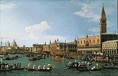 Canaletto, El bucentauro en Venecia (depósito del Museo Thyssen-Bornemisza)