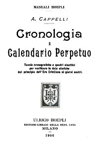 Cappelli, Cronologia e calendario perpetuo 1906.jpg