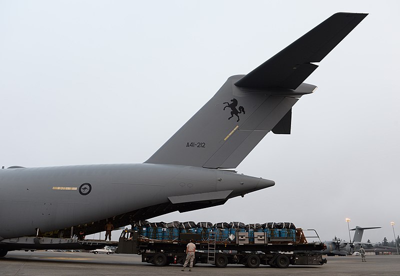 File:Cargo being loaded onto A41-212 during Exercise Mobility Guardian 2017.jpg