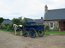 A horse-drawn carriage on Sark