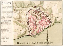 Plan de Brest en 1700