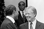 Anwar Sadat and Jimmy Carter