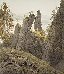 Caspar David Friedrich: The Rock Gates in Neurathen