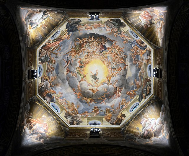 Parma Cathedral, Illusionistic dome, Correggio, 1526–1530