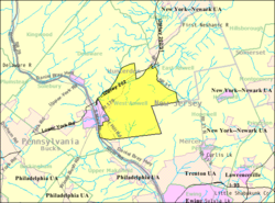 Census Bureau map of West Amwell Township, New Jersey