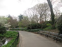 "The Fifth Step" takes place on a bench in Central Park. Central Park Apr 2019 160.jpg