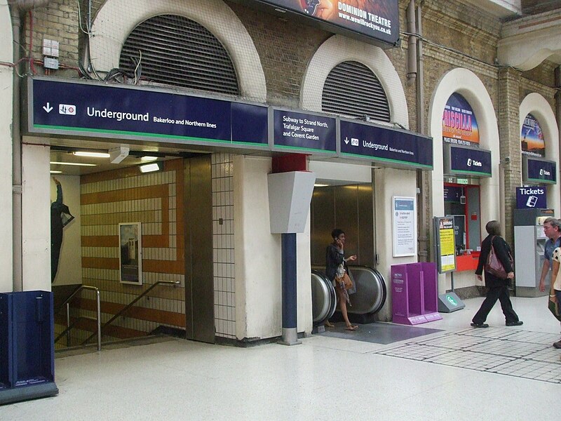 File:Charing Cross main line stn tube station entrance.JPG
