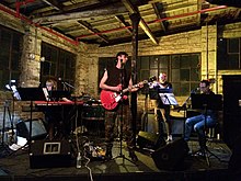 The Charlie Looker Ensemble performing at Brooklyn's Knockdown Center in 2017.