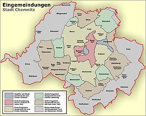 Chemnitz: Geographie, Geschichte, Eingemeindungen