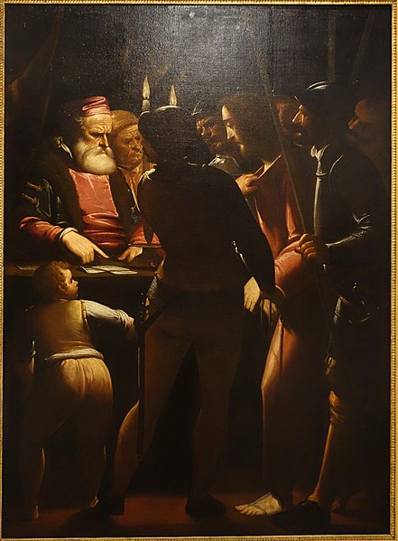 Arquivo: Cristo diante de Caifás por Luca Cambiaso, depois de 1570, óleo sobre tela - Accademia di Belle Arti Ligustica - DSC02063.JPG