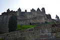 Château comtal de Carcassonne, vu en contrebas.JPG