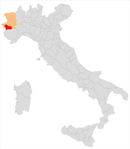 District de Pinerolo - Localisation