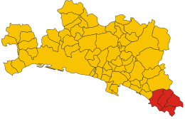 Comunità montana Val Petronio – Mappa