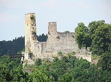 The Old Palace with a part of the Upper Bailey