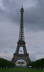 vue de la tour Eiffel.