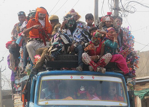 Crowded car carrier